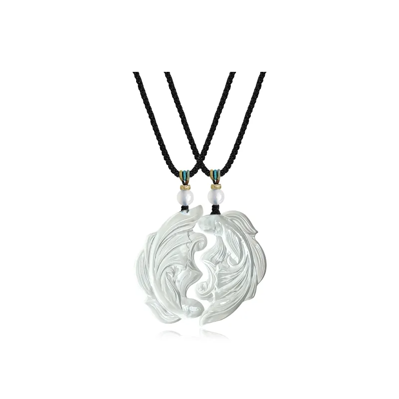 JIAOSHIYU Serpentine Jade Necklaces Unisex-0
