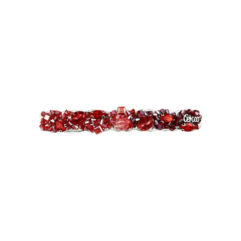 Cercoo Artificial Crystal Hair Clips Women's-0