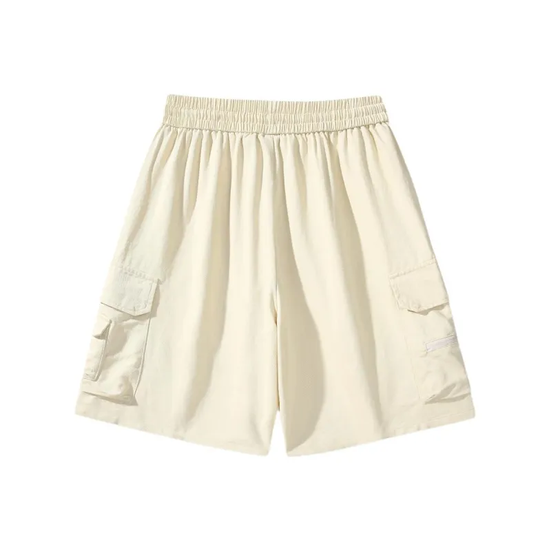 HCHUICHENG Cargo Shorts Unisex Khaki-1