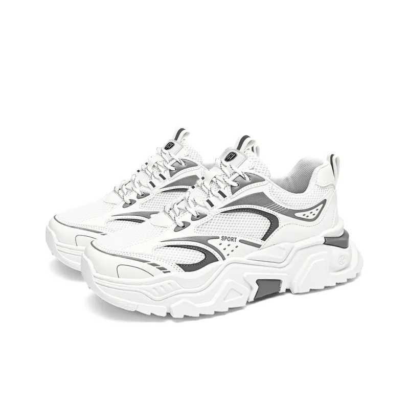 HACKBUTEER Low Top Chunky Sneakers Men's Box Included-3