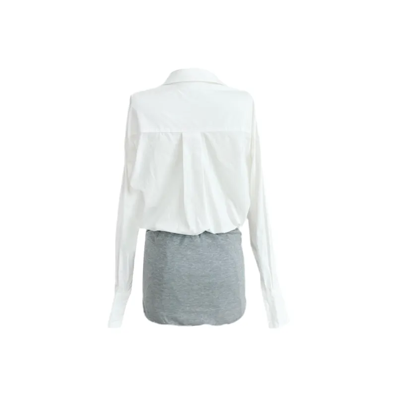 Udon House Long Sleeved Dress Women's White-1