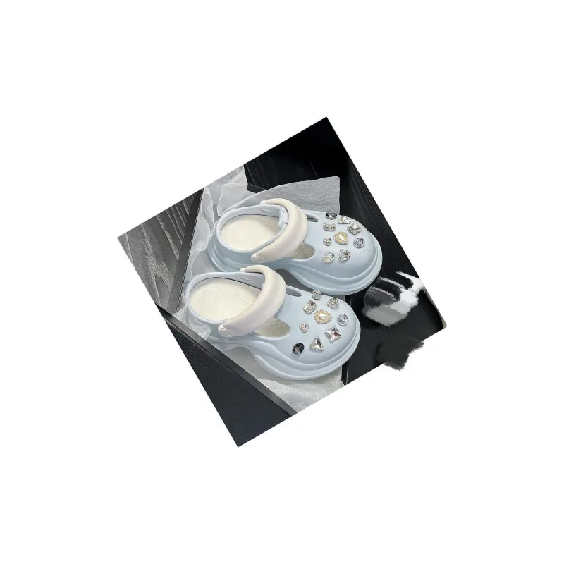 Yamada Hyakuju Women's Home Slippers White Pink, Blue White, Beige Black, Pink White-9