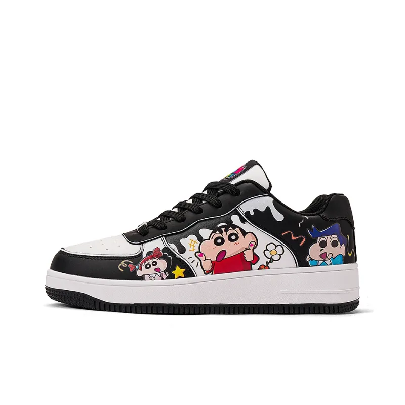 Crayon Shinchan Slip Resistant, Abrasion Resistant, Breathable Low Top Skateboard Shoes Unisex-1