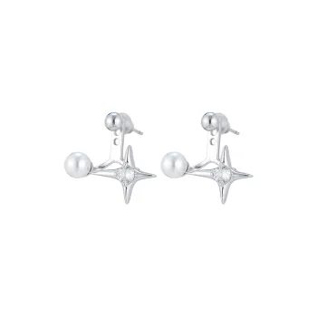 EAR PARTNER 925 Sterling Silver Stud Earrings Women's
