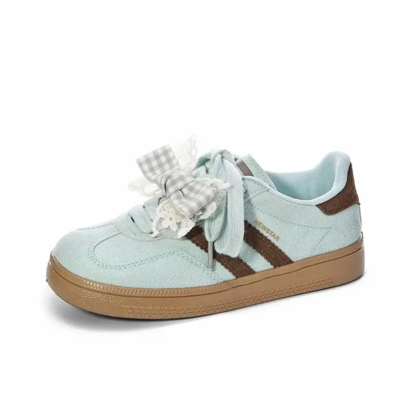 UNIITY Skateboard Shoes Women's Low Top Yellow Blue/Green Brown/Cream Blue-21