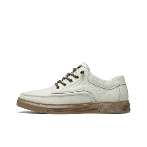PLO CART Lightweight Low Top Skateboard Shoes Men's White