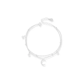 KUMET Zircon Bracelets Women's Same For Couples