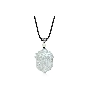 JIAOSHIYU Serpentine Jade Necklaces Unisex