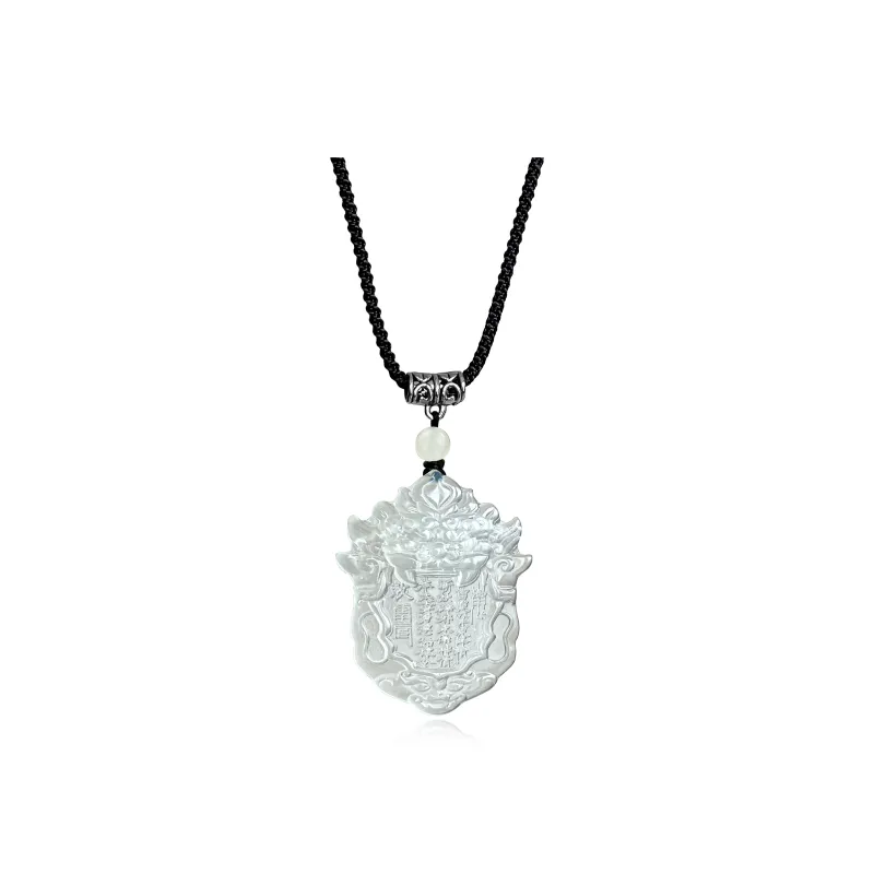 JIAOSHIYU Serpentine Jade Necklaces Unisex-0