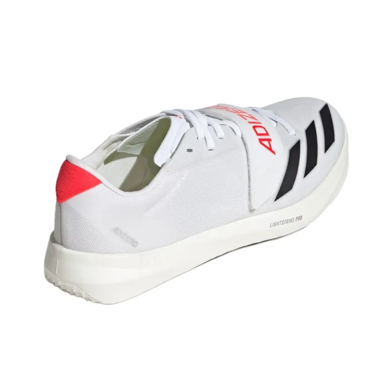 Adidas Adizero TJ/PV Track And Field Cloud White Core Black Lucid Red-3