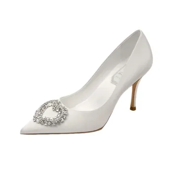 Houseofavenues High Heels Women's White