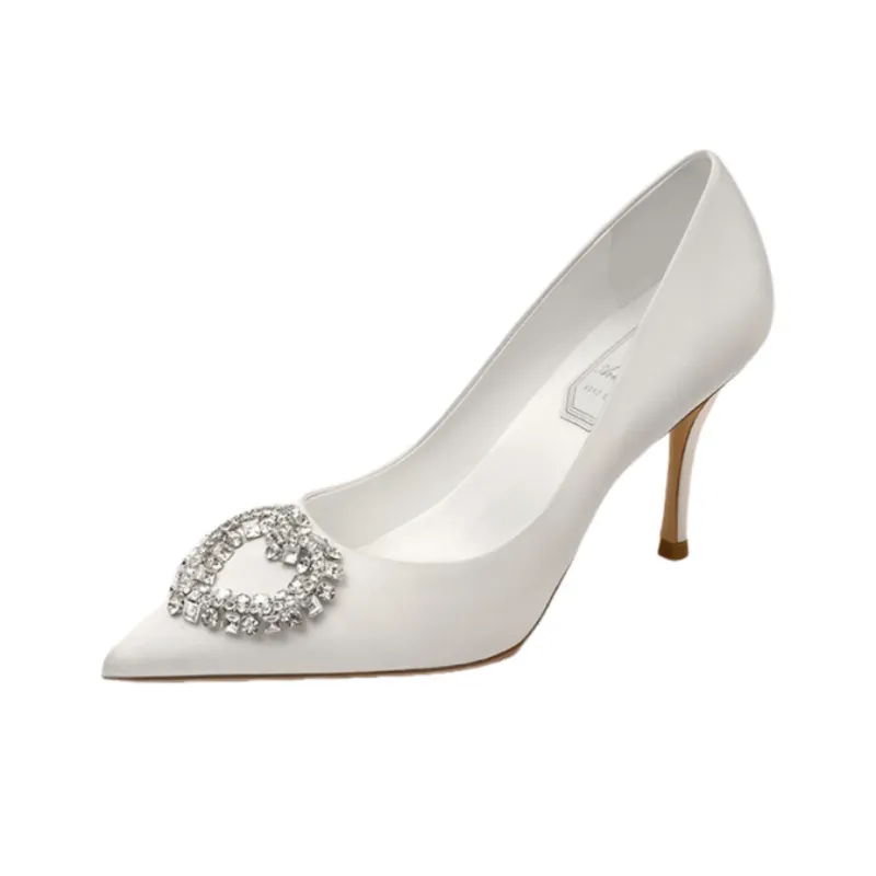 Houseofavenues High Heels Women's White-0