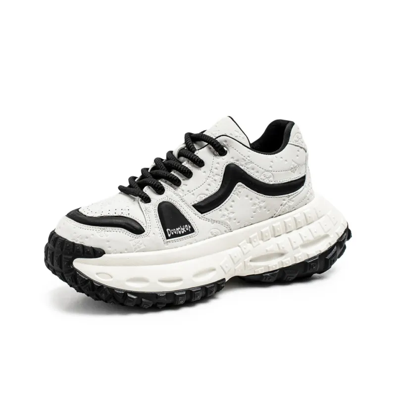 Budding Bear Slip Resistant, Abrasion Resistant, Lightweight, Height Increasing Low Top Chunky Sneakers Men's-21