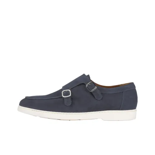 DOUCAL'S Suede Double buckle Monk Shoes