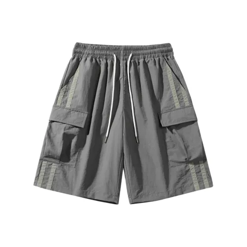 HCHUICHENG Cargo Shorts Unisex Gray