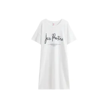 FENTENG Nightgown Women's Elegant White