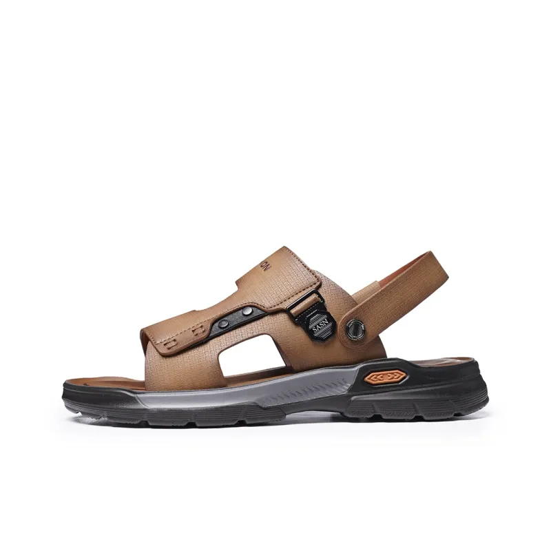 Ritai Beach Sandals Men Brown-5