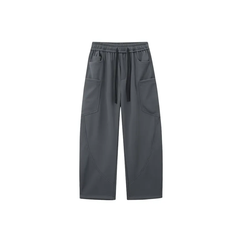 LIGHTNING MONSTER Casual Pants Unisex Solid Color-5