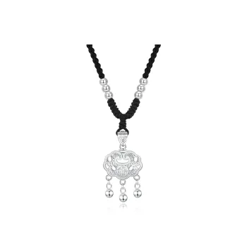 Fortune Gold Chalcedony Box Necklace Women's