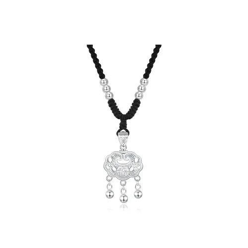 Fortune Gold Chalcedony Box Necklace Women's