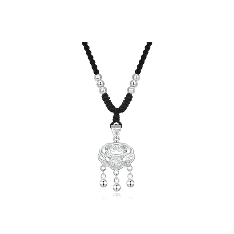 Fortune Gold Chalcedony Box Necklace Women's-0