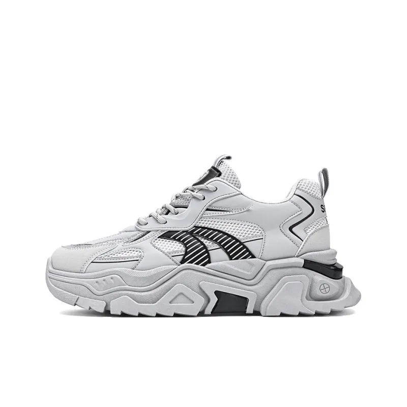 HACKBUTEER Low Top Chunky Sneakers Men's-11