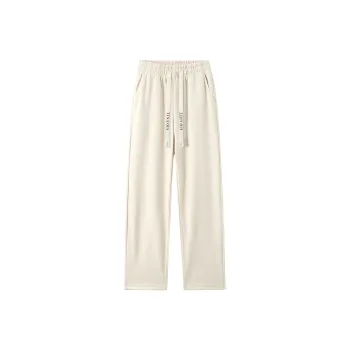 TINA GIA Knitted Sports Pants Unisex Beige Apricot