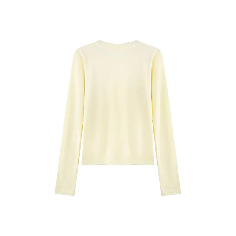 ABCMININ T Shirt Women's Yellow-1