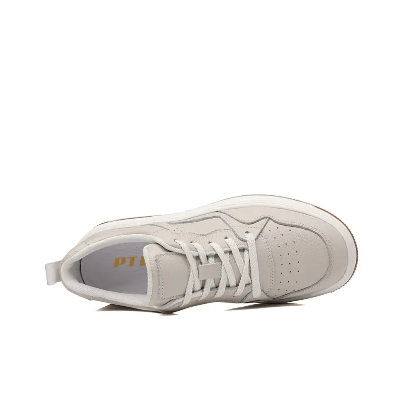 PTLS Skateboard Shoes Men Low Top Black, White-2