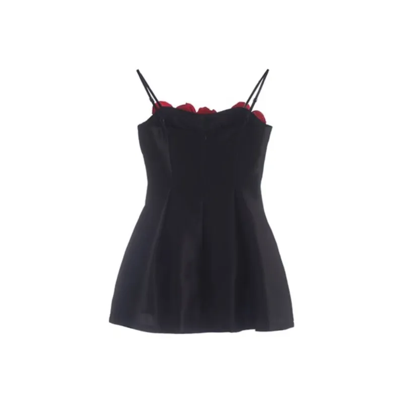 SECFLY OFFICIAL Slip Dress Women's Black-1