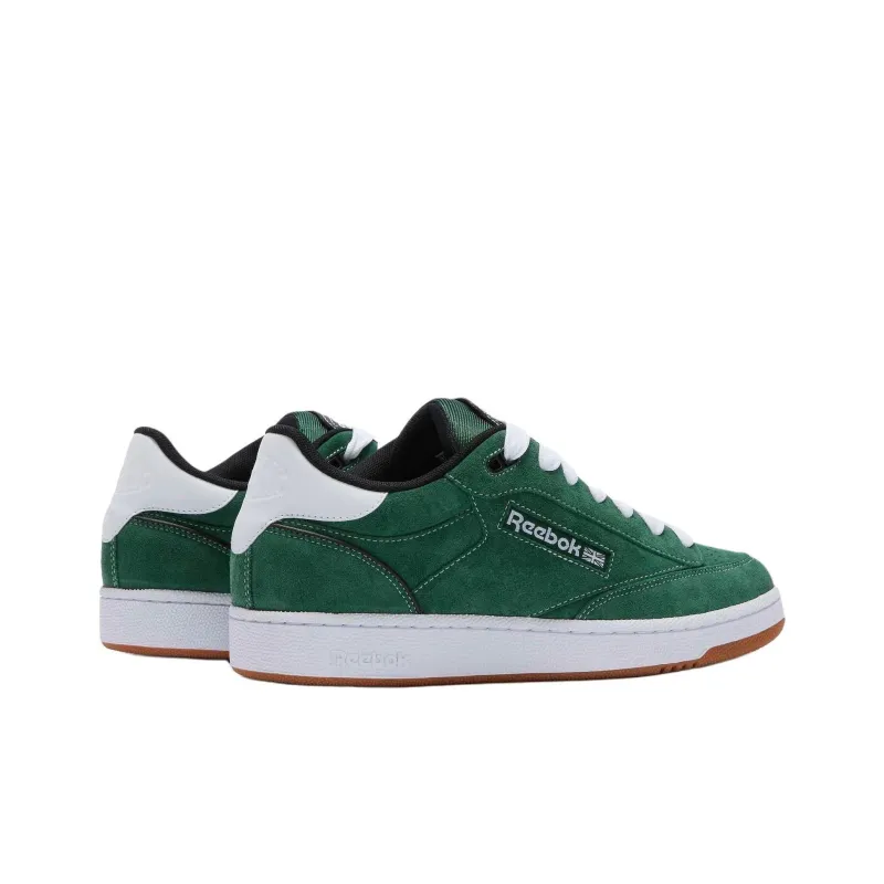 Reebok Club C Anti Slip Wear Resistant Low Top Skateboard Shoes Unisex Green-3