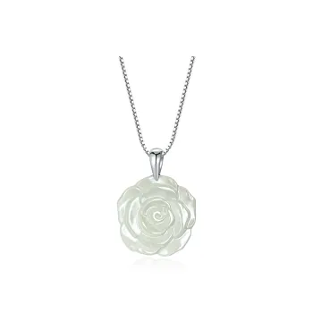 JIAOSHIYU Serpentine Jade Necklaces Women's