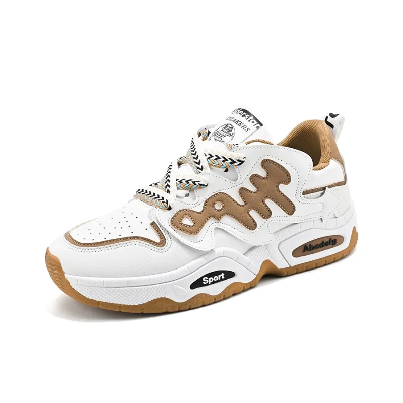 Boogie Bear Breathable Height Increasing Slip Resistant Low Top Chunky Sneakers Men's-5