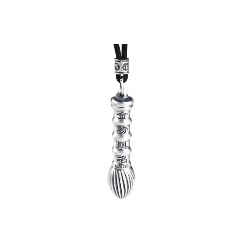 LIUXIN 999 Fine Silver Foot Silver Pendants Unisex-0