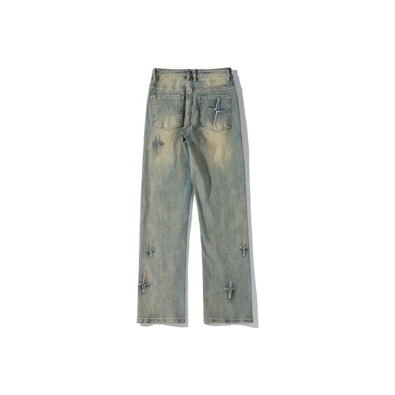 HOKLV Jeans Unisex-1