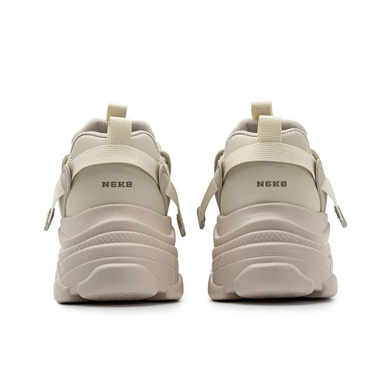N6K8 Wear Resistant Height Increasing Low Top Chunky Sneakers Unisex-10