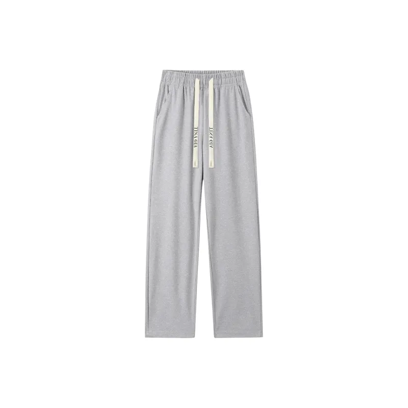 TINA GIA Knitted Sports Pants Unisex Beige Apricot-10