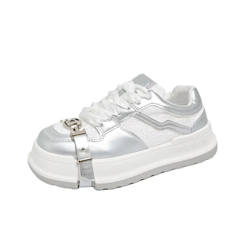BANWEIDIYA Anti Slip And Wear Resistant Height Increasing Low Top Skateboard Shoes Women's-8