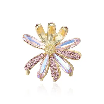 Yiru Artificial Crystal Hair Clips Women's