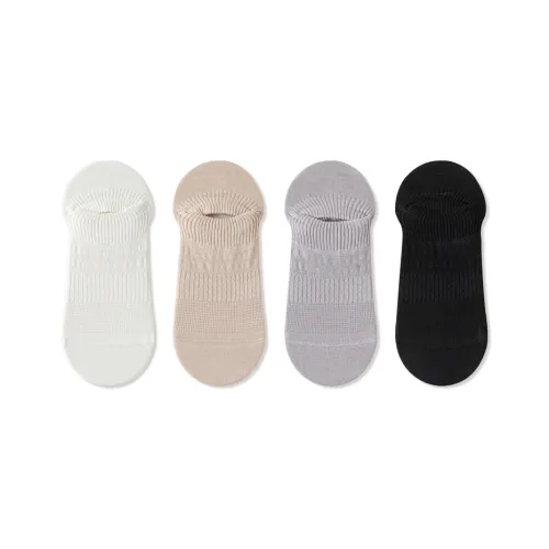 JIAZINI No Show Socks Women's 4 Pack