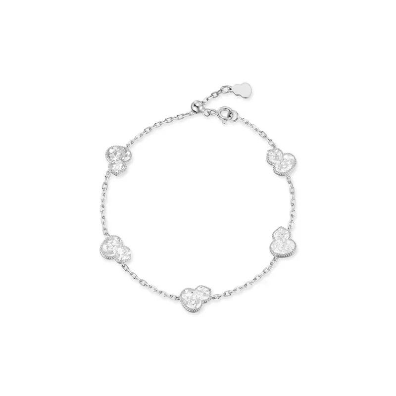Love Link 925 Sterling Silver Bracelets Women's-2