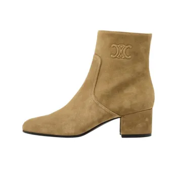 CELINE Ankle Boots Women's Linen