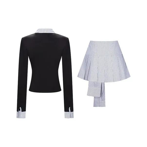 INCO VIBE Skirt Set Women's Black-1