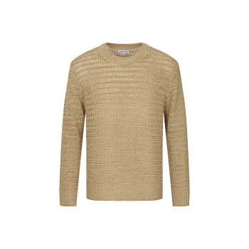 URBAN REVIVO Knitwear Men's Ginger Yellow