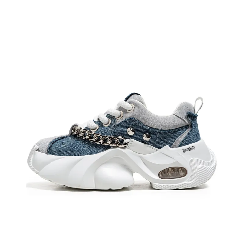 Budding Bear Slip Resistant, Abrasion Resistant, Lightweight, Height Increasing Low Top Chunky Sneakers Men's-12