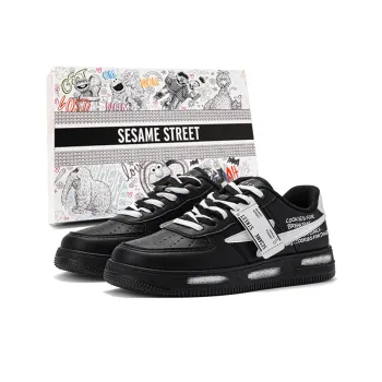 SESAME STREET Warm Slip Resistant Cushioning Wear Resistant Low Top Skateboard Shoes Unisex
