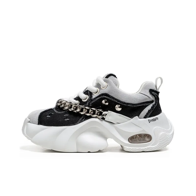 Budding Bear Slip Resistant, Abrasion Resistant, Lightweight, Height Increasing Low Top Chunky Sneakers Men's-6
