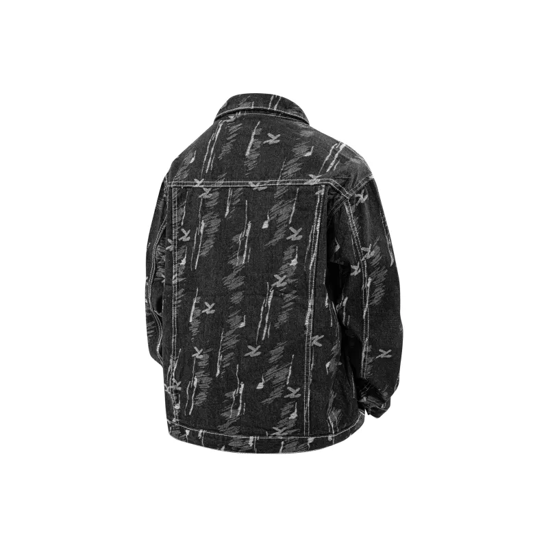 KAIPAINEN Denim Jacket Unisex Black-1