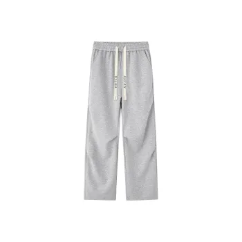 TINA GIA Knitted Sports Pants Unisex Gray