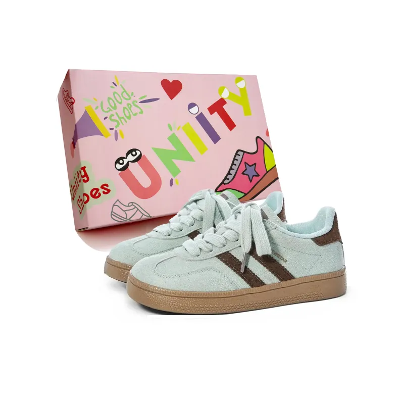 UNIITY Skateboard Shoes Women's Low Top Yellow Blue/Green Brown/Cream Blue-5